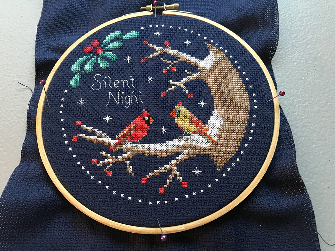 How To - Finish a Cross-stitch in an Embroidery Hoop